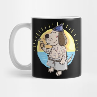 Sailor Dog with Tattoos Mug